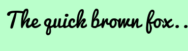 Image with Font Color 000000 and Background Color BAFFCB